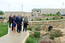 Azerbaijani president and his spouse visit Gala State History-Ethnography Preserve (PHOTO)